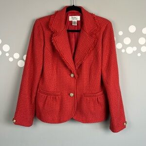 Vintage Andrea Viccaro Wool Blend Blazer Jacket Size 10